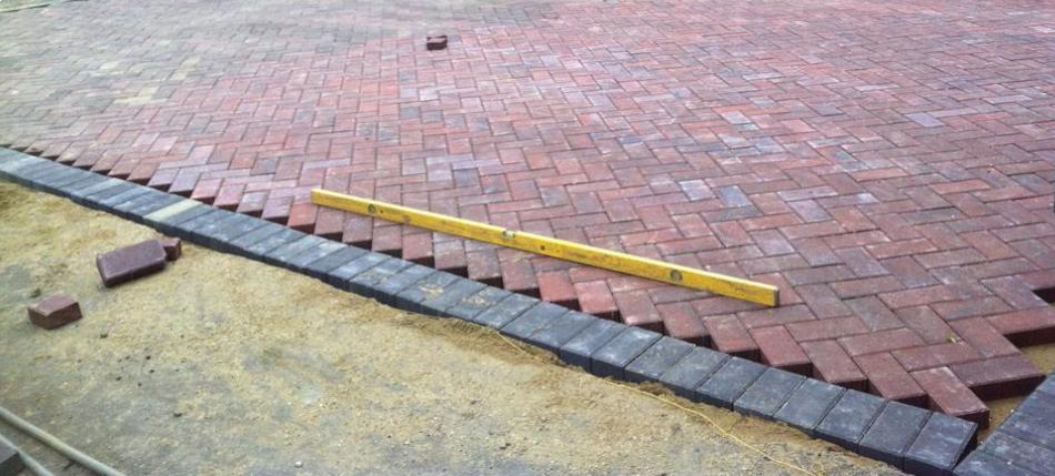 Kerbing and edging for driveways and roads
