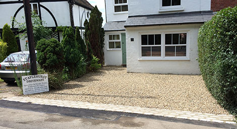 Shingle driveway